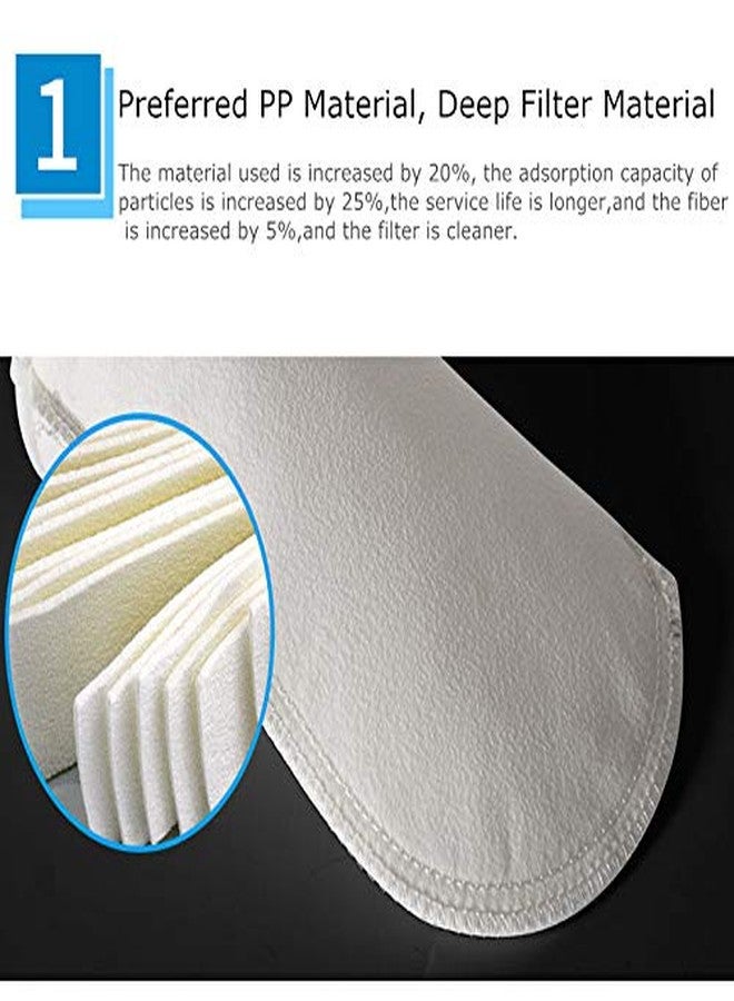 Honritone 4 Inch Ring Polypropylene Felt Filter Bag 1 Micron 4" x 14" Liquid Aquarium Filter Socks Size 4 - Pack of 2 (4" x 14", 1 Micron) - Image 4